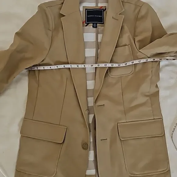 Tommy Hilfiger Men's Cotton Blazer Small Brown - Picture 11 of 16